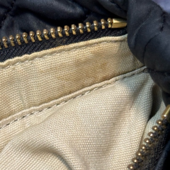 Tory Burch Black Quilted Grosgrain Strap Tote Bag #1 - Picture 12 of 12